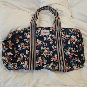 Cath Kidston London Floral Weekender Duffle Bag Navy Overnight Travel Bag